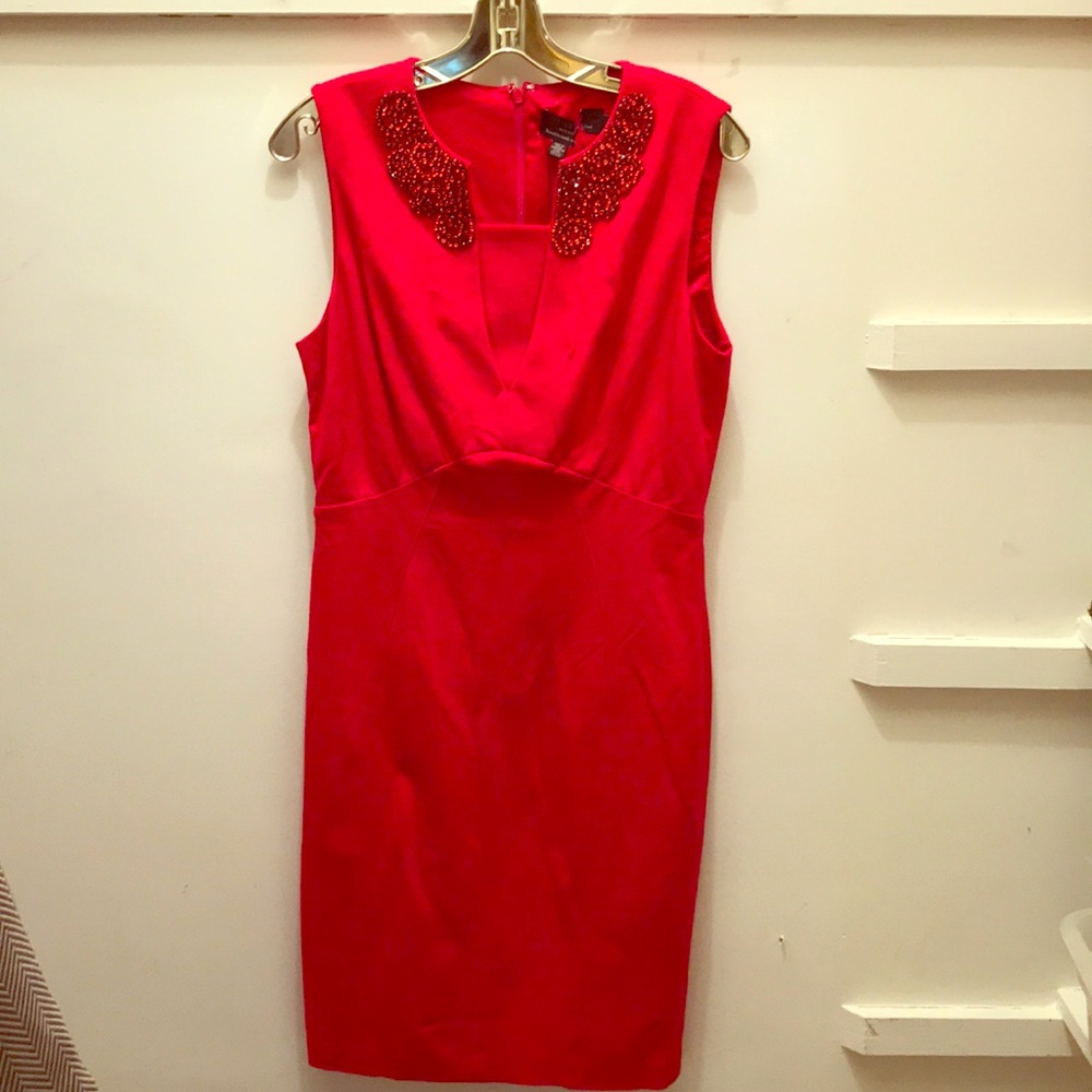 New Red Ted Baker Dress with Sequins